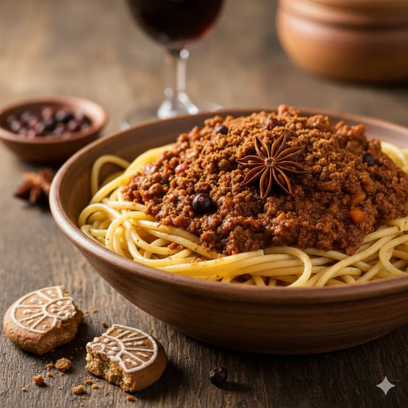 Spaghetti Bolognese – Lebkuchen-Version